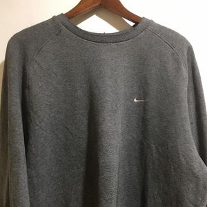 Vintage Nike Grey/Pink Swoosh Crewneck